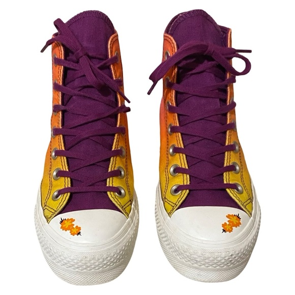 Rare HTF Converse All Star Chuck Taylor Platform Day of the Dead High Tops - Picture 2 of 12